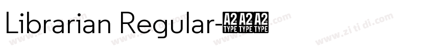 Librarian Regular字体转换